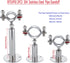 2PCS Wall Mount Ceiling Mount Pipe 304 Stainless Steel Pipe Supports Pipe Standoff Adjustable Height 30-60mm?1.18"-2.36"?for OD Pipe 15-19mm(0.59-...