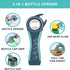 Jar Opener for Weak Hands, Seniors with Arthritis, 5 in 1 Multi Function Bottle Opener Lid Opener For Arthritic Hands with Non Slip Rubber Jar ope...