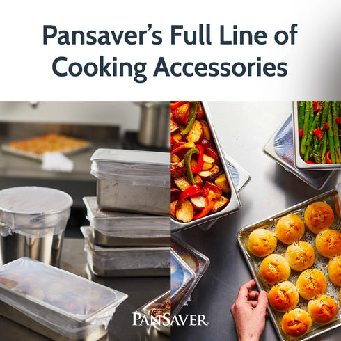PanSaver Cooking Liners - Disposable Electric Roasting Pan Liners for Instant Cleanup with No Scrubbing - Foil, 2 Count...