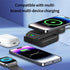 3 in 1 Wireless Charging Station for Apple MagSafe Charger Multiple Devices,Magnetic Foldable 15W Fast Wireless Charger Stand for iPhone 15/14/13/...