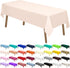 PARTY ULYJA Blush Pink Plastic Tablecloths 2 Pack 54 x 108 Inch Rectangular PEVA Vinyl Table Covers for Picnic Birthday Wedding Parties...
