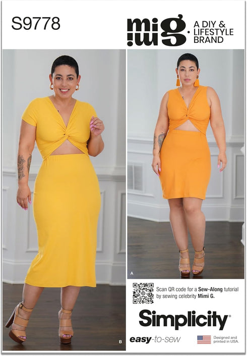 Simplicity Easy Misses' Knit Dress Sewing Pattern Packet by Mimi G Style, Design Code S9778, Sizes 8-10-12-14-16, Multicolor...