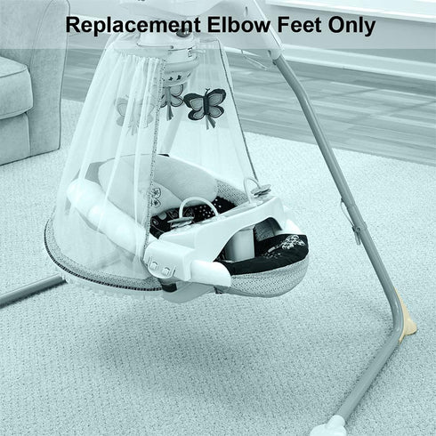 Replacement Parts for Fisher-Price Cradle 'n Swing - T4522 ~ Butterfly Model ~ Fits Other Models as Well ~ Replacement Elbow Feet...