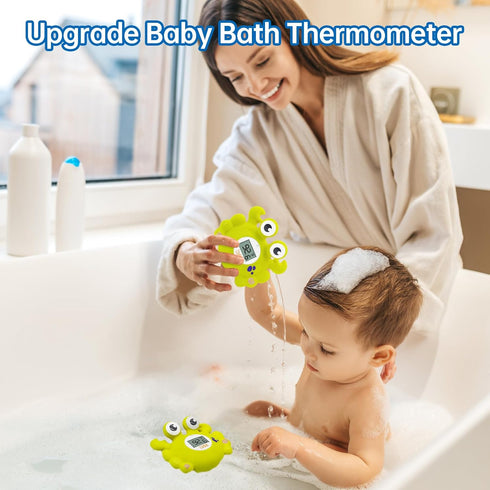 b&h Baby Bath Thermometer, Toddlers Bathtub Water Thermometer, Baby Room and Bath Floating Toy Safety Thermometer, Fahrenheit and Celsius...
