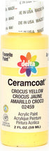 Delta Creative Ceramcoat Acrylic Paint in Assorted Colors (2 oz), 2459, Crocus Yellow...