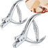 2 Pieces Pattern Notcher Stainless Steel Pattern Notcher Paper Notcher Pattern Punch Tool Designer Tailor Sewing Pliers Tailors Proofing Pliers Pa...