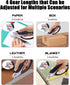 KingTool Box Cutter Utility Knife - Box Cutter Retractable Box Opener With Total 5 pcs SK5 Blades, Aluminum Shell With Rubber Grip, Razor Blades U...