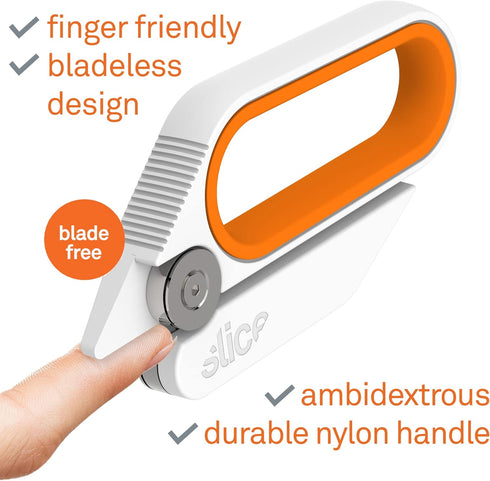 Slice 10598 Rotary Cutting Tool, Bladeless Scissors Cutter, 1 Pack, Ambidextrous CutterCutter...