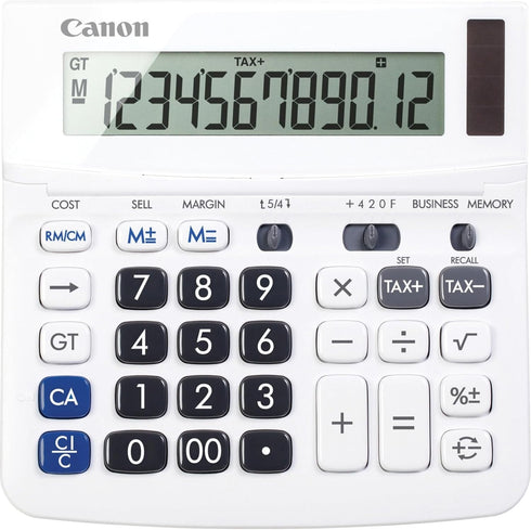 Canon TX-220TSII Standard Function Calculator, White, 1.2" x 5.7" x 5.7"...