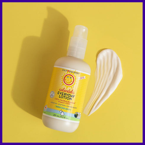 California Baby Calendula Lotion | 100% Plant-Based Moisturizer | Lavender Baby Lotion | Face Moisturizer For Dry Skin | Hypoallergenic | 8.5 oz....