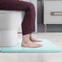 YIHOUSE Memory Foam Bath U Shape Toilet Mat Non Slip Absorbent Soft Floor Rugs for Bathroom Machine Washable Carpet Bathroom mat U-Shape 20" X 24"...