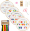 MAKIOTEKO 4 Sets Embroidery kit for Beginners Adults, with Pattern Instructions Cross Stitch Include Kits Threads Needlepoint Kit for Adults...