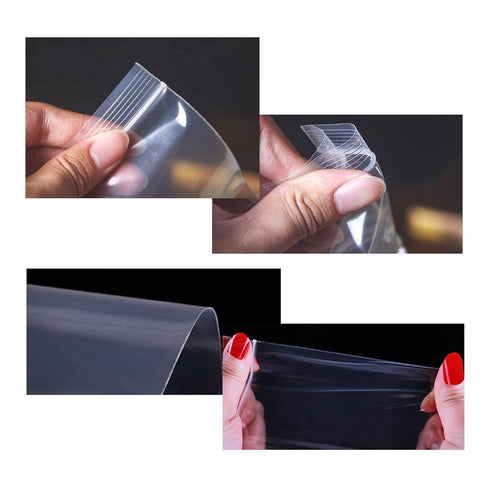 200ct 4 x 6" Clear Zip Poly Bags Resealable Plastic Bags 2mil Reclosable Zipper bags for Photo Prints Cards Arts Crafts Cookies Soap Jewelry Candi...