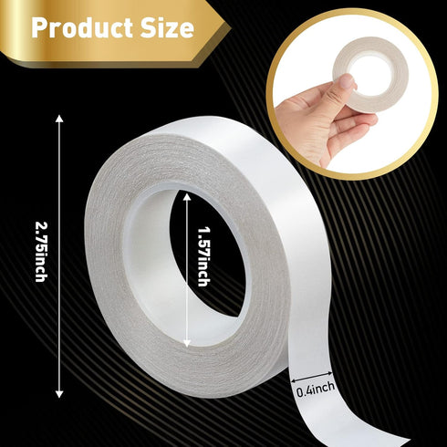 3 Rolls Thin Double-Sided Tape for Crafts, Arts, Scrapbooking,Photography, Paper Backing, Tear-by-Hand,0.4-in by 43-ft...