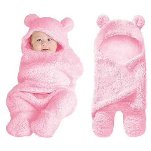 XMWEALTHY Cute Baby Items Newborn Plush Nursery Swaddle Blankets Soft Infant Girls Clothes Pink...