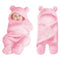 XMWEALTHY Cute Baby Items Newborn Plush Nursery Swaddle Blankets Soft Infant Girls Clothes Pink...