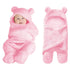 XMWEALTHY Cute Baby Items Newborn Plush Nursery Swaddle Blankets Soft Infant Girls Clothes Pink...