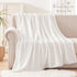 Exclusivo Mezcla Fleece Throw Blanket for Couch, Sofa, 300GSM Super Soft and Warm Blankets, Pure White Throw All Season Use, Cozy, Plush, Lightwei...