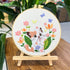 Meecaa Cat Flowers Animals Butterfly Embroidery Kit Starter Set, Hand Embroidery Set,Pattern Printed Cross Stitch Set for Beginner Adults, with Em...