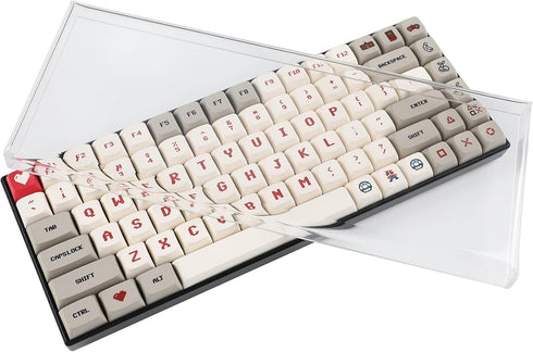 YMDK Mechanical keyboard Dust Cover Keycap Lid Acrylic for 75% Mechanical Keyboard 84...