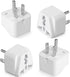 Bates- Universal Adapter, 4 Pack, Travel Adapter, UK to US Plug Adapter, Universal Plug Adapter Plug, Universal Travel Adapter, European to Americ...