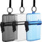Outus 3 Pieces Waterproof Case ID Card Holder with Floating Sports Case Locker with Hanging Ring and Rope (Clear Gray Blue,4.72 x 2.95 x 1.57 Inch...