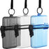 Outus 3 Pieces Waterproof Case ID Card Holder with Floating Sports Case Locker with Hanging Ring and Rope (Clear Gray Blue,4.72 x 2.95 x 1.57 Inch...
