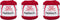 Aunt Lydia Fashion Scarlet Crochet - 3 Pack of 150y/137m - Cotton - Gauge 3 - Crochet......