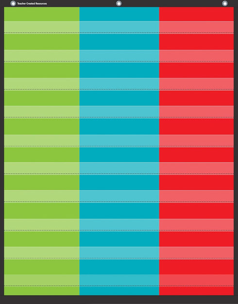 3 Column Pocket Chart (34" x 44"), TCR20324...