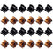 HOTOP 24 Pcs Small Mini Hair Clips Tiny Hair Claw Clips, Small Hair Clamps Non Slip Tiny Plastic Jaw Clips for Girls and Women(Black, Brown)...