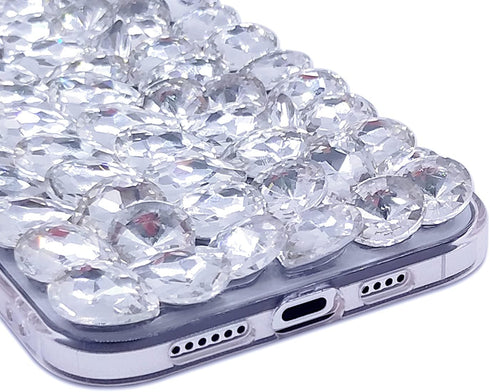 Bonitec Compatible with iPhone 13 Pro Max Case for Women 3D Glitter Sparkle Bling Case Luxury Shiny Crystal Rhinestone Diamond Bumper Clear Gems C...