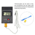MECCANIXITY 5pcs K Type Thermocouple Mini Connector Temperature Sensor Probes PTFE 3.3ft -50 to 260°C(-58 to 500°F), Blue...