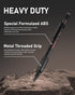 Nicpro 0.9 Metal Mechanical Pencil Set with Case, 3PCS Hevey Duty MP2000 Lead Pencil With 6 Tube HB Lead Refills 0.9mm, Erasers, Weatherproof Barr...