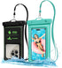 F-color Waterproof Phone Pouch - Floating with Sponge Air Cushion - IPX8 Waterproof Phone Case for iPhone 15 Pro Samsung S23 Up to 7", 12.7oz Buoy...