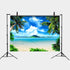 Art Studio Beach Photography Backdrops Ocean Photo Booth Wedding Party Decoration Background Studio Props Vinyl 7x5ft...