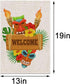 Tiki Bar Garden Flag 12.5×18'' Hawaiian Luau Party Yard Welcome Sign Summer Tropical Pool Beach Party Decoration Outdoor Outside Home House Flag...