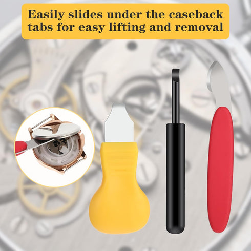 JIEYAO 3-in-1 Watch Repair Tool Kit - Back Remover, Battery Replacement, Cover Pry Tool...