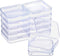 SATINIOR 12 Pack Clear Plastic Beads Storage Containers Box with Hinged Lid for Beads and More (2.75 x 2.75 x 0.67 Inch)...