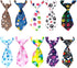 PET SHOW 10pcs Pack Paw Small Dog Ties Neckties for Doggies Cats Adjustable Holiday Birthday Grooming Accessories Neck Ties Bowties Girl Boy Festi...