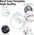 Bowl Cozy Template 3 Sizes,Bowl Cozy Template Cutting Ruler Set,Acrylic Transparent Quilting Bowl Templates for Hot and Cold Food Bowl Rack,withou...