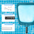 POOLWHALE Professional Pool Skimmer Net,Fine Mesh Net Bag,Heavy Duty Swimming Leaf Skimmer Cleaning Tool - Fast Cleaning,Debris Pickup Removal- Fi...