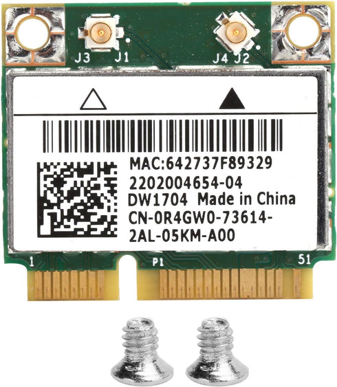 Mini Wireless Network Card, bcm43142 bcm943142hm dw1704 Mini pci e WiFi Bluetooth 4.0 Network Card Replacement for Dell xps 2710 17tr...
