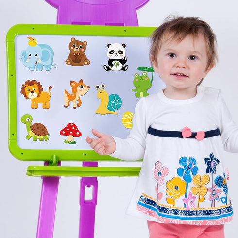 30PCS Jungle Fridge Magnets Safari Animals Refrigerator Magnets Set Removable and Reusable Magnets for Kids Toddlers and Adults Classroom Home Nur...