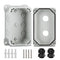 Outdoor Waterproof Electrical Box, ABS Material, Ventilation and Heat Dissipation, Cold Rolled Steel Base Plate and Wall Plate (NP-S)...