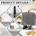 Black White Leopard L Size Mixer Cover Kitchen Bowl Cover Waterproof Dustproof Anti-Sputtering Compatible with 5-8 Qt Bowl-Lift Stand Mixer Kitche...