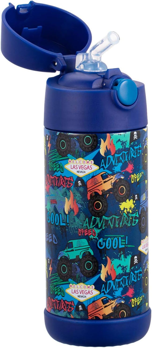 Snug Insulated Kids Water Bottle with Straw & Spout – Double-Wall Stainless Steel, Leakproof, Easy-Flip Lid – For School, Travel, Toddlers & Big K...