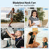 Portable Hands free Bladeless Hanging Neck Fans with Screen Display and 5 Speeds Levels, USB Rechargeable, 360° Cooling Wearable Personal Fan for ...