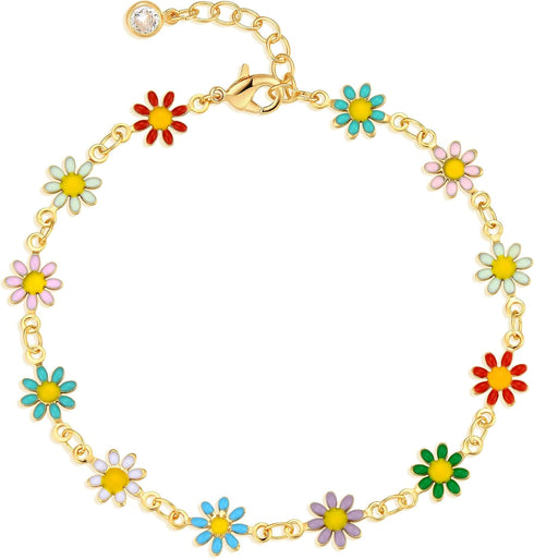 MTMY Gold Chain Bracelet for Women 14K Gold Plated Dainty Bracelets with Adjustable Chain Cute Bracelet Gold Trendy Jewelry...