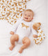 Mud Pie Golden Retriever Print Muslin Baby Swaddle Blanket, 47" x 47"...