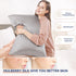 100% Mulberry Silk Pillow Cases Silk Pillowcase for Hair and Skin Both Side Real Silk Pillowcases Hidden Zipper 21 Momme Silk Pillow Covers(Grey, ...